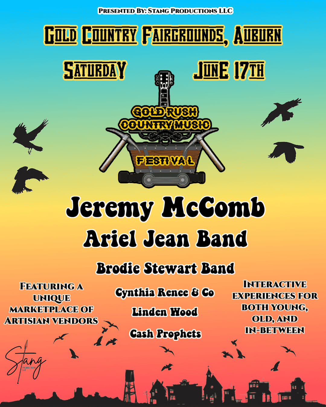 Gold Rush Country Music Festival Poster